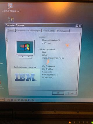 PC portatile vintage ibm 310d