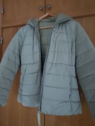 Chaqueta acolchada verde