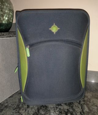 Maleta viaje - Azul marino y Verde