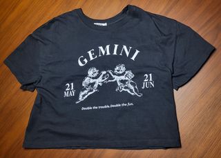 Camiseta manga corta Géminis Stradivarius 