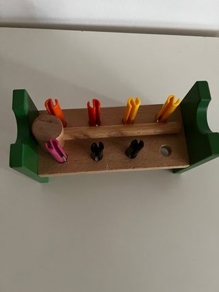 Blocco MULA IKEA con pioli e martello multicolore 