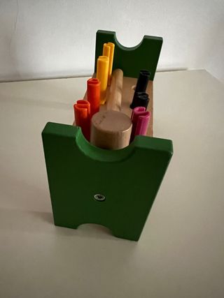 Blocco MULA IKEA con pioli e martello multicolore 