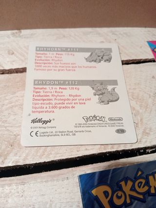Lote Pokémon: 1 carta+2 postales+ libro reglas