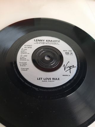 Single LENNY KRAVITZ - Let Love Rule