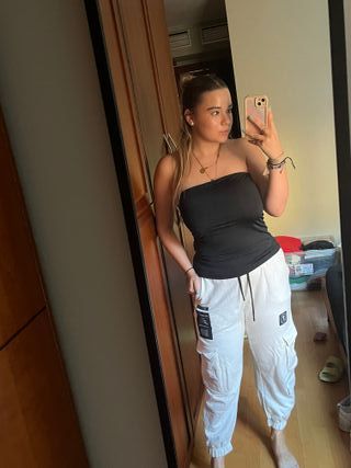 Pantalón chándal blanco