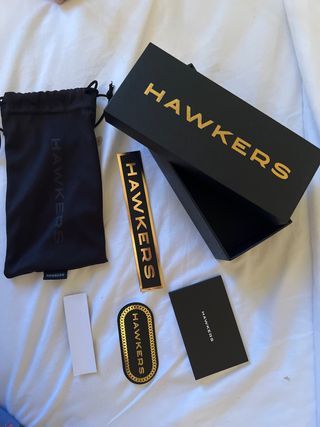 caja Gafas Hawkers - Caja negra y dorada