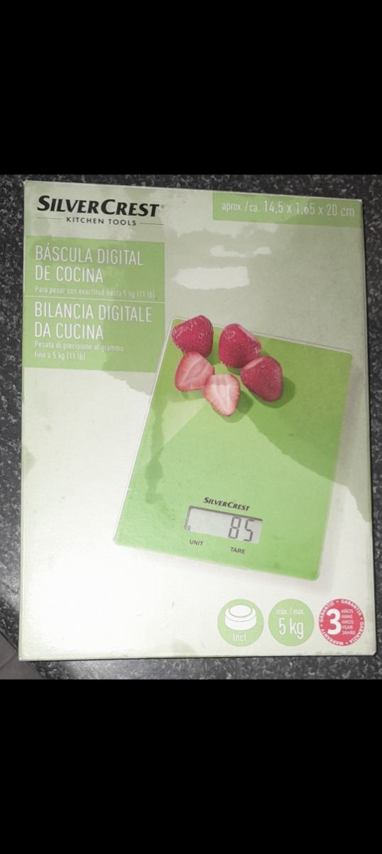 Báscula cocina digital verde Silvercrest - 5kg