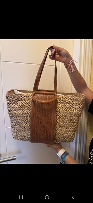Bolso Carolina Herrera rafia