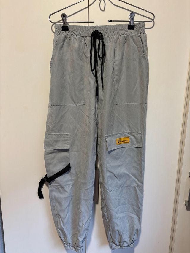 Pantalones cargo azul apagado 