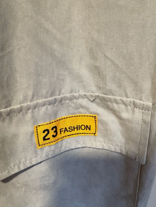 Pantalones cargo azul apagado 