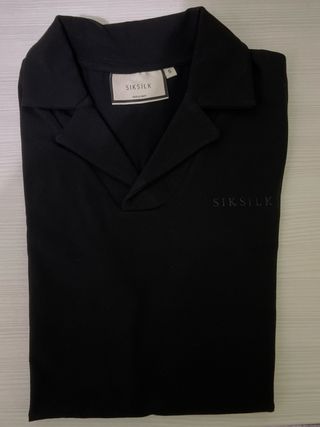 Polo Siksilk negro - Talla S