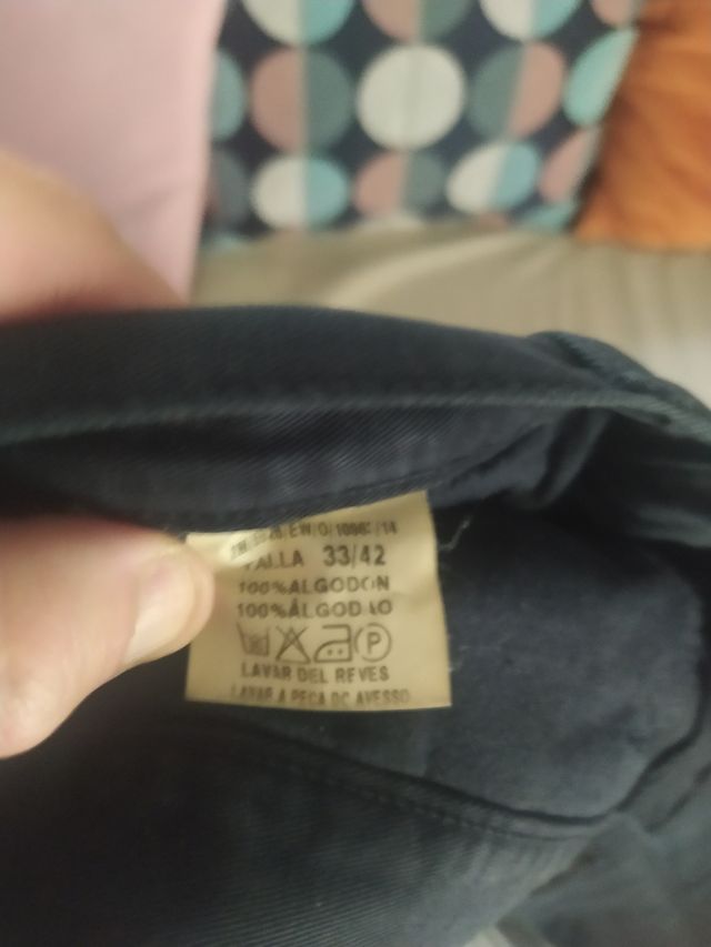 Pantalón chino azul marino