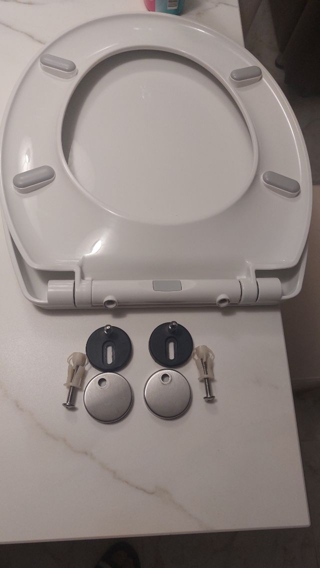 Tapa y asiento inodoro blanco amortiguada