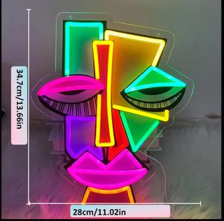 Quadro Neon LED multicolor - ARTE MODERNA