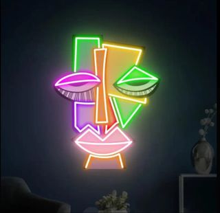Quadro Neon LED multicolor - ARTE MODERNA