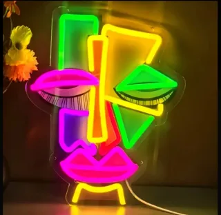 Quadro Neon LED multicolor - ARTE MODERNA