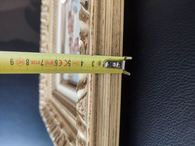 Cuadro antiguo iglesia nevada