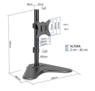 soporte monitor 17-32” iggual ssm01