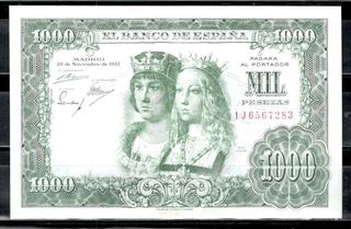  Billete 1000 Pesetas 29/11/1957 REYES CATOLICOS