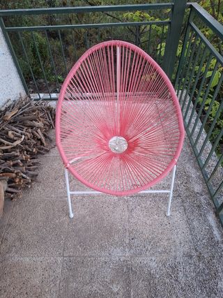 Silla Acapulco rosa ( 2 sillas iguales)