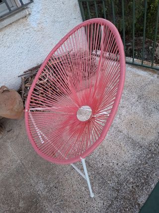Silla Acapulco rosa ( 2 sillas iguales)