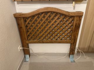 Cabecero cama madera maciza