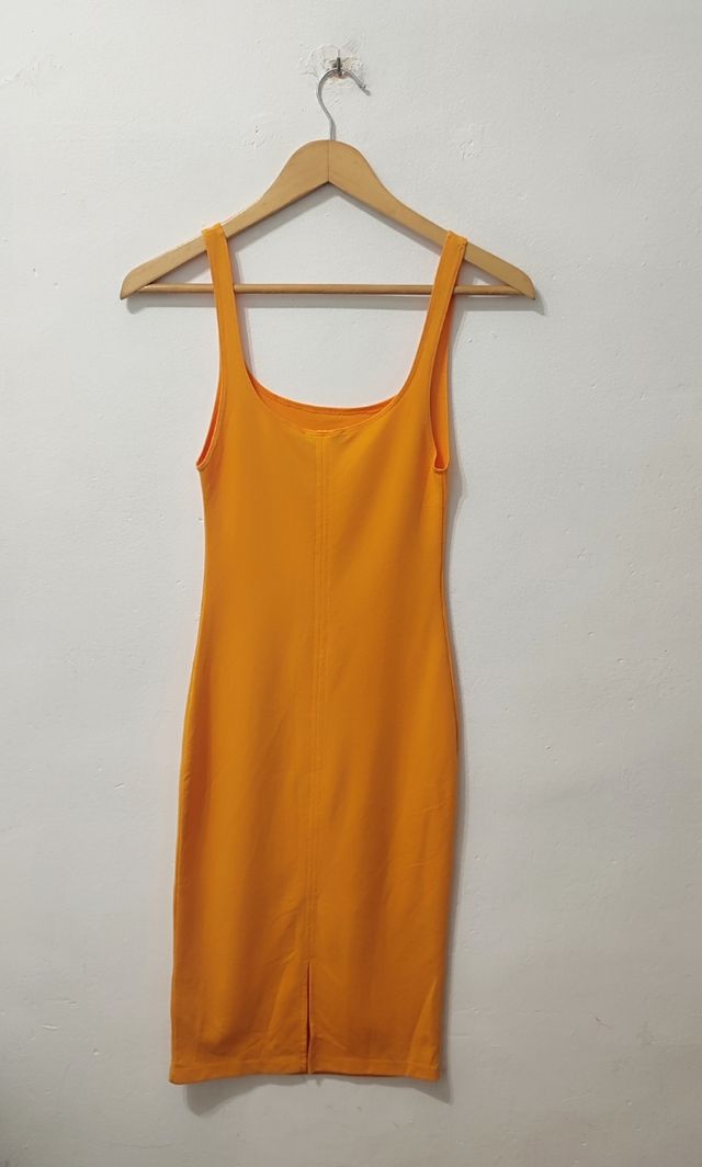 Vestido naranja Zara mujer Talla S