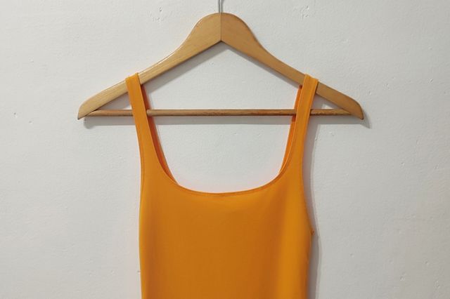 Vestido naranja Zara mujer Talla S