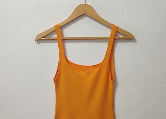 Vestido naranja Zara mujer Talla S