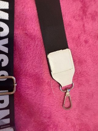Correa bolso negra y blanca