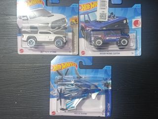 3 Hot Wheels: Tacoma, Patrol, Avión