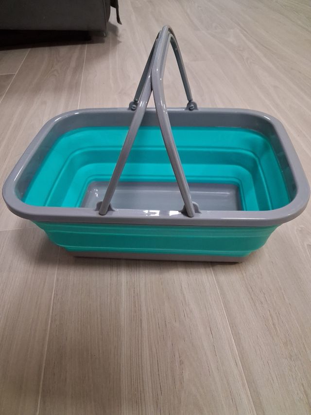 Cesta plegable de plástico