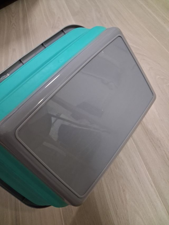 Cesta plegable de plástico