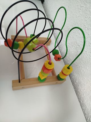 Juego de ábaco de madera