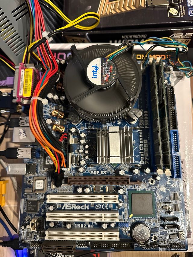 Placa base ASRock + CPU + RAM