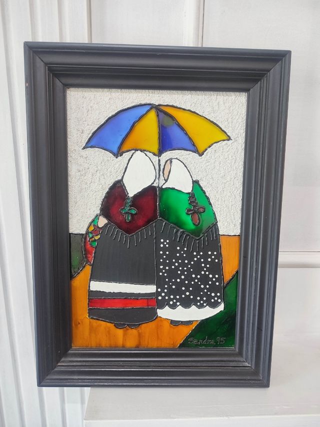 Cuadro artesanal multicolor