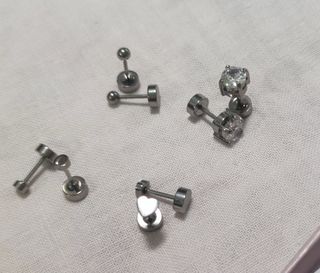 Orecchini piercing argento