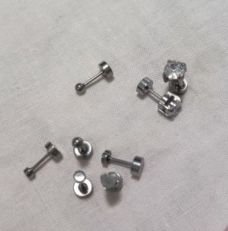 Orecchini piercing argento