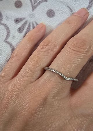 Anillo plata 925 - Ondulado
