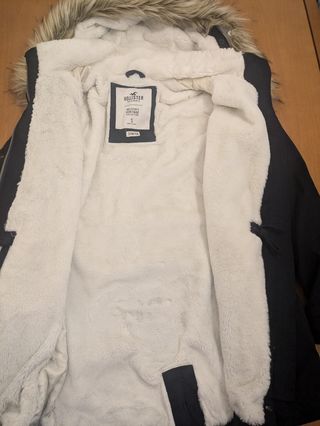 Parka Hollister azul marino