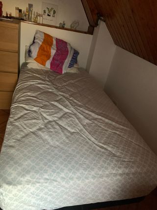 Somier y colchón 90x180 cm