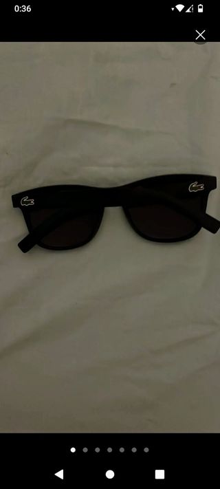 Gafas Lacoste negras originales 
