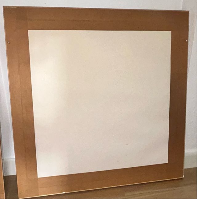 Cuadro decorativo blanco y plata