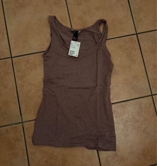 Canotta H&M marrone tg S