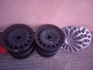 4 Llantas AUDI 80 + 4 Tapacubos