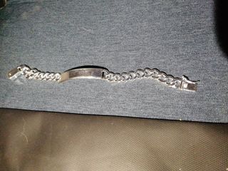 Pulsera esclava plata con cierre especial de plata
