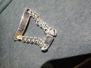 Pulsera esclava plata con cierre especial de plata