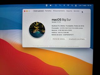 MacBook Pro Retina i5 Plata