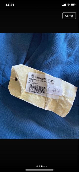 Sudadera Athletic Club azul
