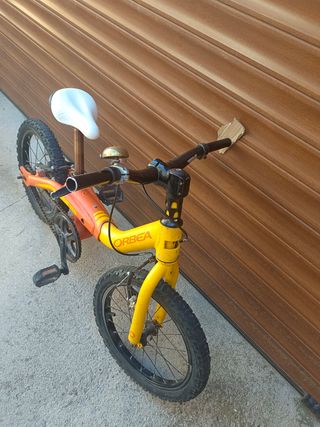 Bicicleta Orbea niño 16" amarilla-naranja